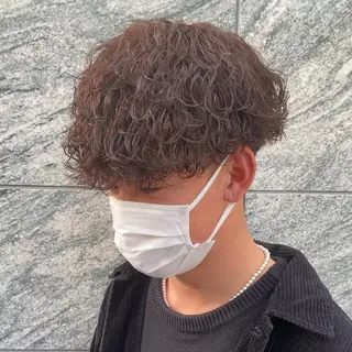 ミディアム カラー パーマ ヘアアレンジ メンズ キッズ ネイル マツエク・マツパ アイブロウ ✂️メンズカット ひろき✂️のヘアスタイル