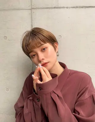 ショート カラー 内野 龍海 / レイヤーカットのヘアスタイル