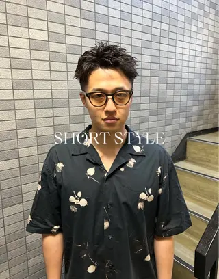 ショート パーマ メンズ 💈メンズ短髪特化 ✂︎伊藤大輝💈のヘアスタイル