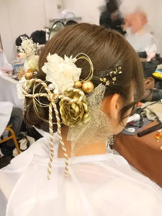 ロング ヘアアレンジ ヘアアレンジ/柔らか 艶カラー/AKARIのヘアスタイル