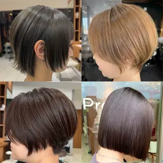 ショート 髪質改善×白髪ぼかし 美容師✂️武澤龍賀のヘアスタイル