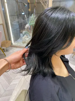 ミディアム hina☺︎ 髪質改善/ストレートのヘアスタイル