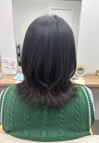 ミディアム カットモデル募集中 💇🏻　福田彩南のヘアスタイル