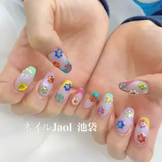 セミロング ネイルJaol 池袋のネイルデザイン