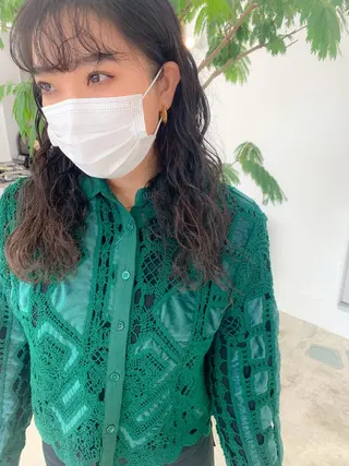 セミロング パーマ パーマ/パーマ落とし /藤木舜太のヘアスタイル