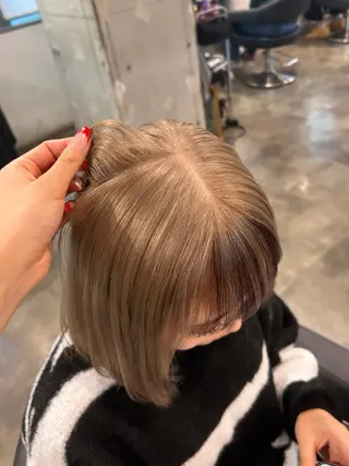 ショート カラー 横浜美容室/透明感 カラー/レイヤーのヘアスタイル