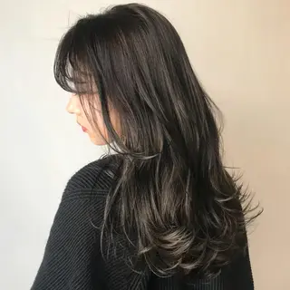 セミロング カラー ✨ハイトーン特化✨ 透明感カラー✨渋谷✨のヘアスタイル