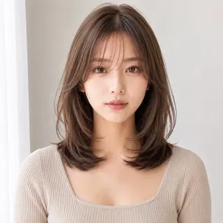 ミディアム 艶カラー /顔周り◎ 小川泰輝🫧のヘアスタイル