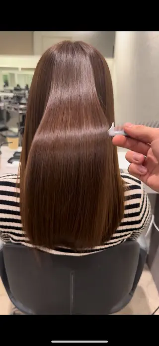 ロング 年齢悩みを全て解消/ 白髪と癖毛 松本雄光のヘアスタイル