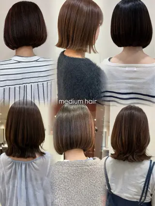 ミディアム レナークルグラン 大浪　莉歩のヘアスタイル