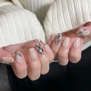 ネイル By moonネイル 🌷ワンホン/韓国風のネイルデザイン