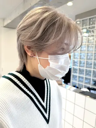 メンズ 原宿ブリーチカラー /三藤みさきのヘアスタイル