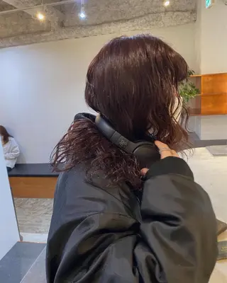 ミディアム カラー 砂原 ひよりのヘアスタイル
