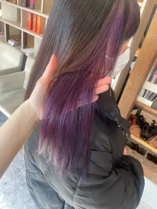 ロング カラー 髪質改善カラー🌈✨ 加藤 愛のヘアスタイル