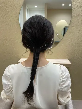 ロング ヘアアレンジ ユ ミのヘアスタイル