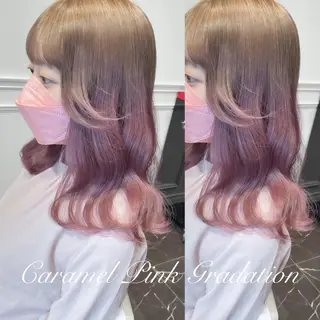 ミディアム カラー miyu /トレンド カラー×艶髪のヘアスタイル