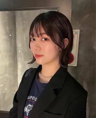 セミロング カラー HAIR MAKE  miel所属・🫧透明感カラー🫧 SHINSEIのヘアスタイル