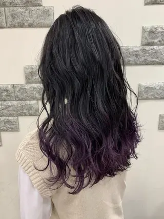 セミロング カラー 薄田 珠美のヘアスタイル