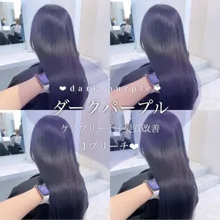 ロング カラー ヘアアレンジ 𝘳𝘺𝘰𝘬𝘢 髪質改善／ブリーチのヘアスタイル