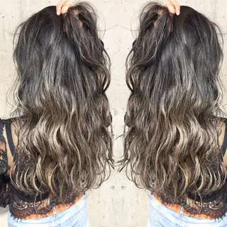 セミロング カラー パーマ ヘアアレンジ メンズ キッズ ネイル マツエク・マツパ 韓国風×透明感カラー 髪質改善オタベシンヤのヘアスタイル