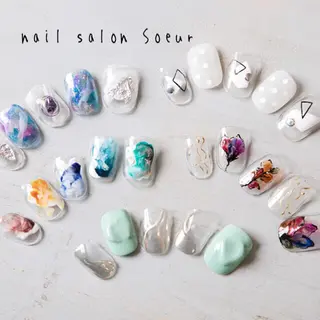 ネイル Soeur ネイリストのネイルデザイン