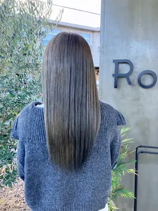ロング カラー 【ツヤ髪特化】 スズキアキエのヘアスタイル