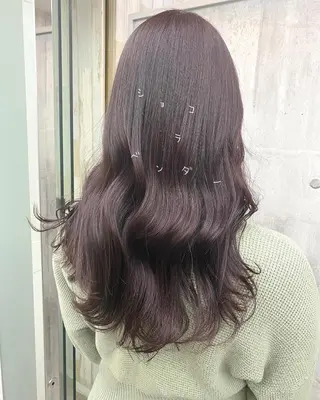 ロング カラー ☀️透明感color KURO☀️のヘアスタイル