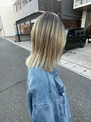 ミディアム パーマ 日高 香織のヘアスタイル
