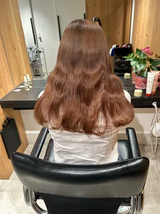 ロング カラー スキバサミを使わない カット🌼唯🌼のヘアスタイル
