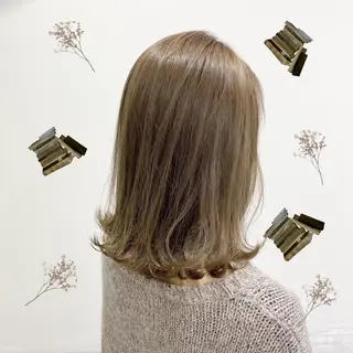 ミディアム カラー ヘアアレンジ 💍Story川越 オフィシャル💍のヘアスタイル