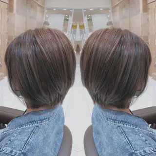 ショート カラー 韓国レイヤー×透明感 カラー/山崎一輝のヘアスタイル