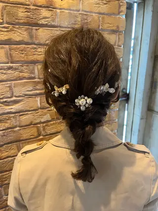 ミディアム ヘアアレンジ 似合わせスタイル 🌹mao🌹のヘアスタイル