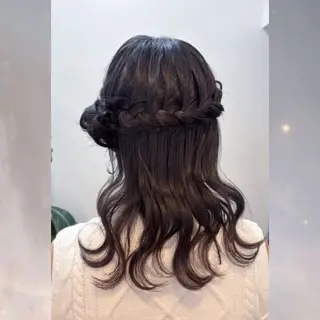 ミディアム ヘアアレンジ 河原 彩心【練習モデル】のヘアスタイル