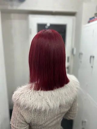 ミディアム 🪼モモカ/デザイン ハイトーンカラー🪼のヘアスタイル