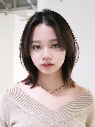 カラー ミディアム ITbyALBUM 松戸のヘアスタイル