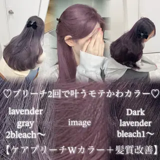カラー akari🎀🤍 ガーリーstyleのヘアスタイル