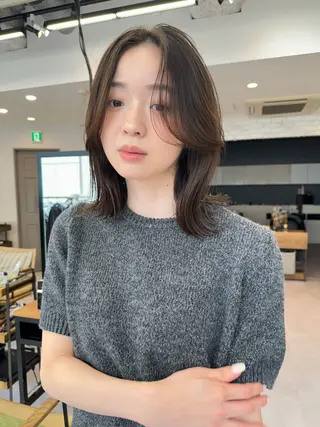 ミディアム 期間限定 カット　りょうのヘアスタイル