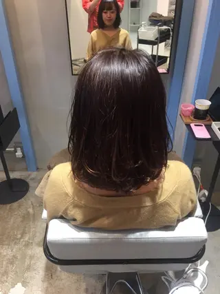 ミディアム 所渉/韓国レイヤー /ウルフカットのヘアスタイル