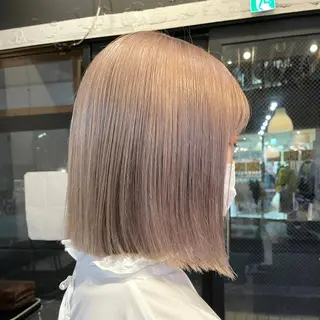 ショート まろみ暖色×ボブ ×chia🕯のヘアスタイル