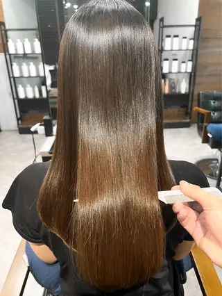 ロング カラー パーマ ブリーチカラー🔥 パーマ【佐々木凌平】のヘアスタイル