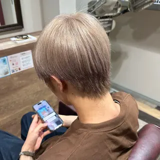 ショート カラー メンズ 柔らかいcolor ￤韓国￤🩰マユ🩰のヘアスタイル