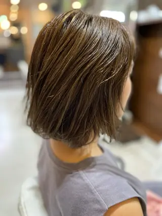 ミディアム カラー 伊丹Pilina 山田のヘアスタイル