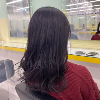 セミロング カラー ヘアアレンジ mai🍑暖色カラー /レイヤー💖のヘアスタイル
