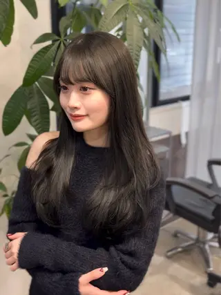 カラー 🩵福岡ブリーチなし レイヤー/紫音🩵のヘアスタイル