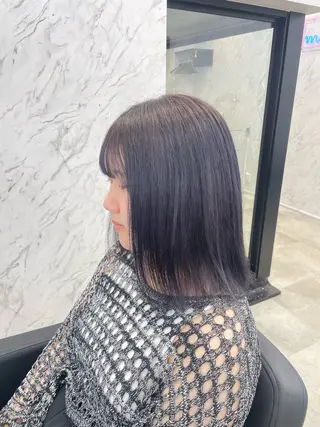 セミロング カラー 韓国ヘア🎀 /♡𝓝𝓸𝓪♡のヘアスタイル
