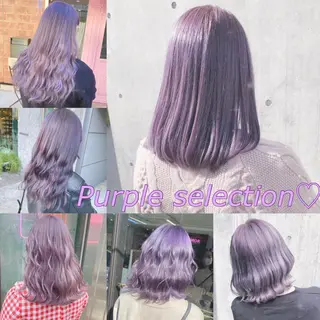 セミロング カラー ヘアアレンジ 💕ブリーチ/ヘアメ 🎀YUUKAのヘアスタイル