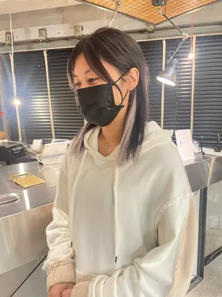 セミロング カラー 海外レイヤー /NAGISAのヘアスタイル