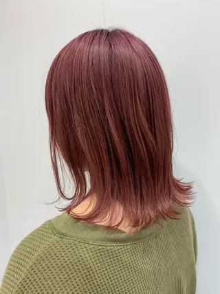 セミロング カラー 加藤 佑哉のヘアスタイル