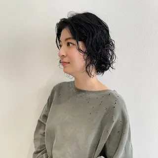 ショート パーマ 北九州美容室 🕊️わかな✂︎のヘアスタイル