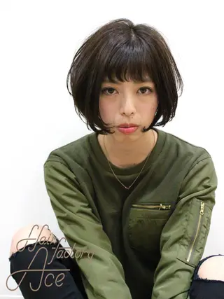 ショート 所渉/韓国レイヤー /ウルフカットのヘアスタイル